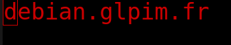 Fichier /etc/hostname du client